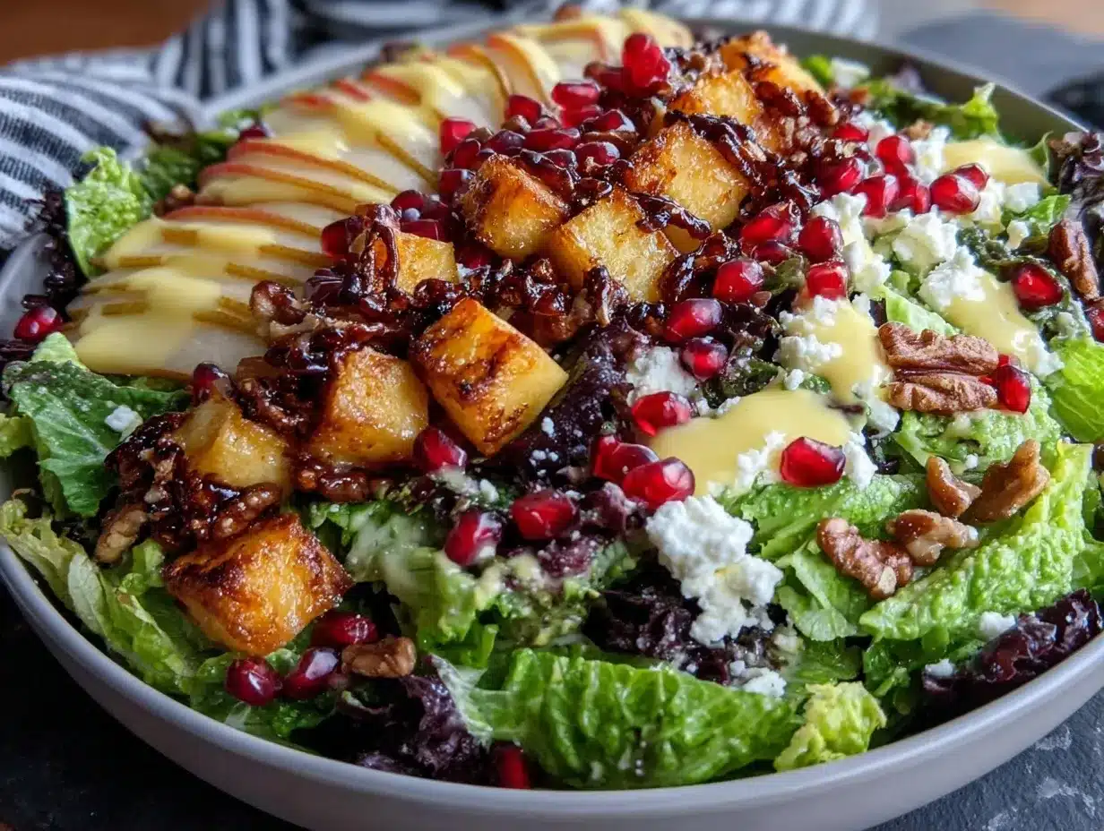 winter salad preparation steps