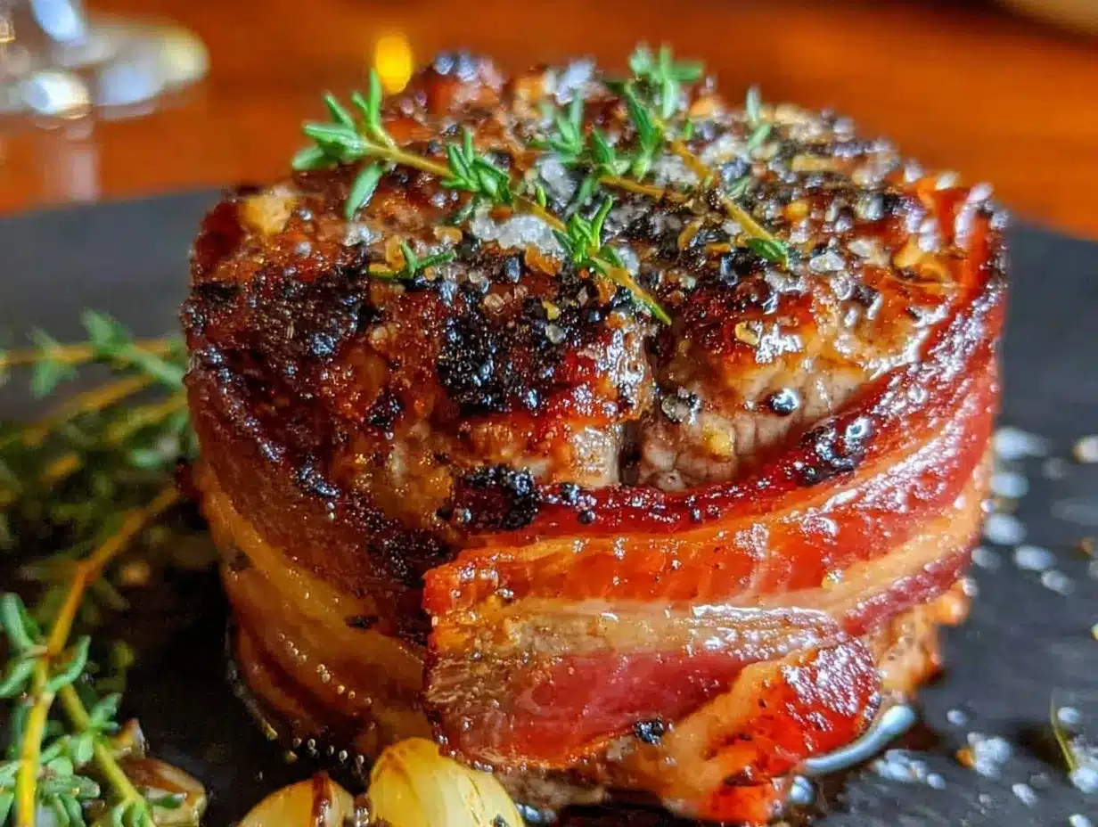 bacon wrapped filet mignon preparation steps