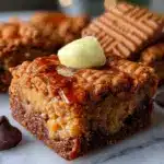 Biscoff blondies recipe - featured image