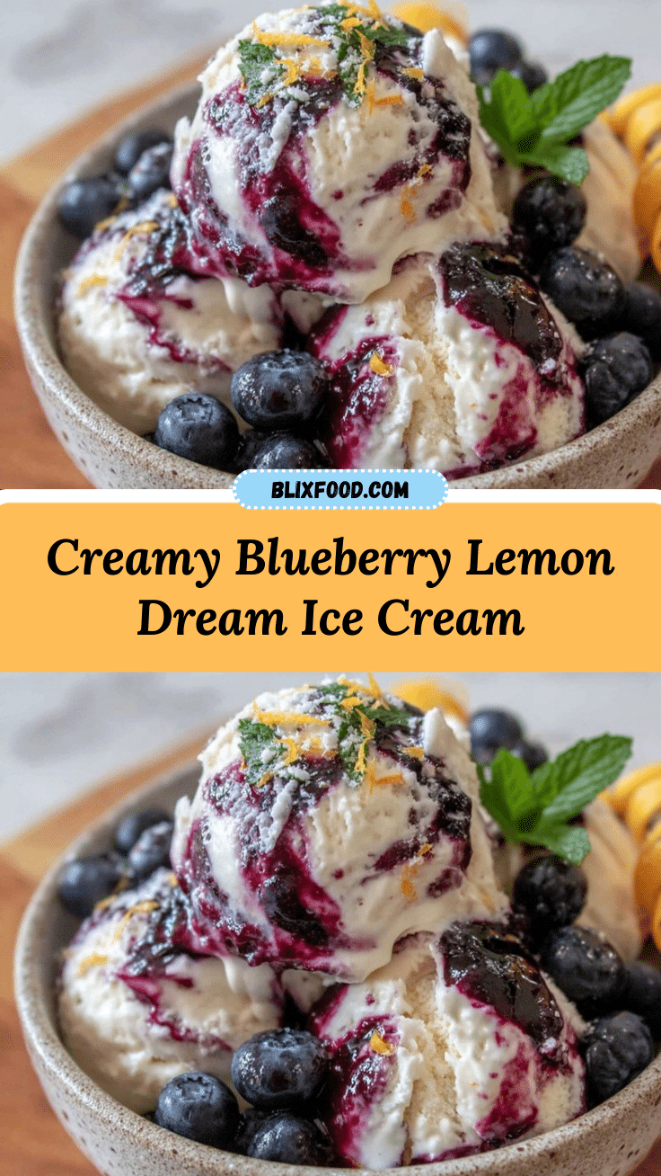 blueberry lemon ice cream recipe