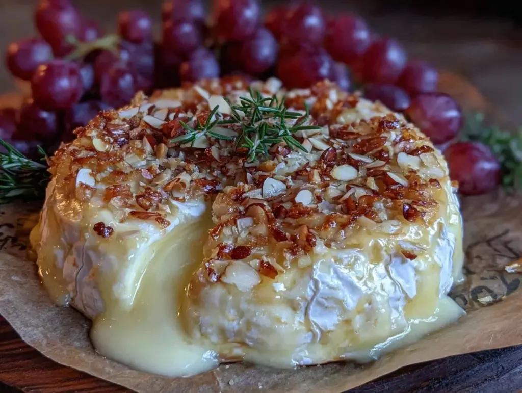 brie with almonds - featured image