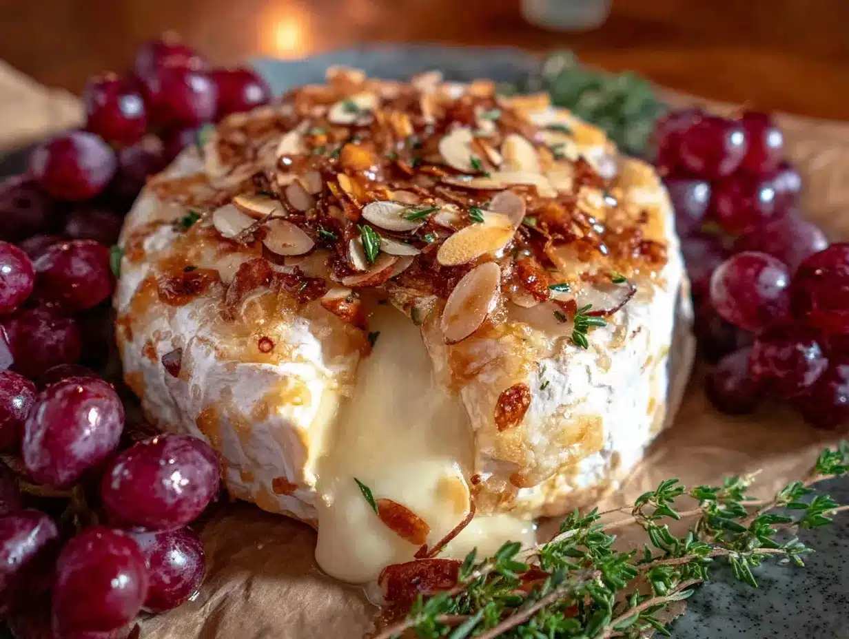 brie with almonds preparation steps