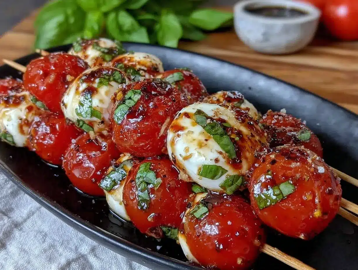 Caprese Skewers preparation steps