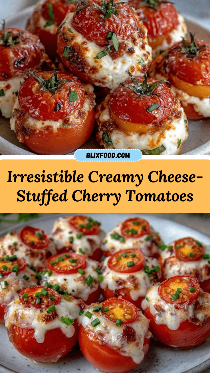 cheese-stuffed cherry tomatoes recipe