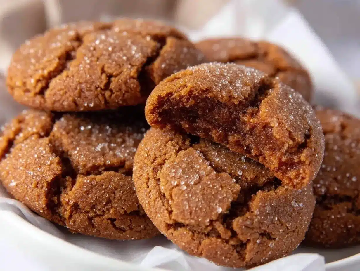 chewy ginger molasses cookies preparation steps