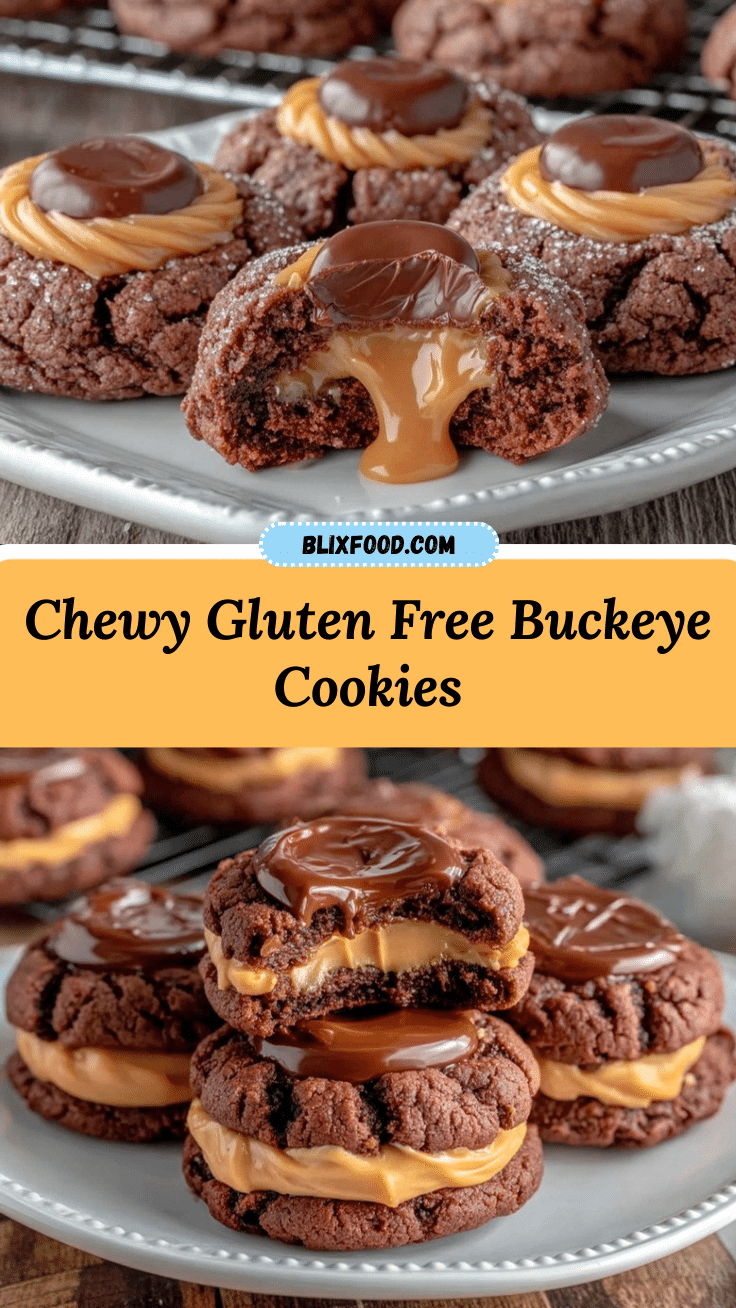 chewy gluten free Buckeye cookies recipe