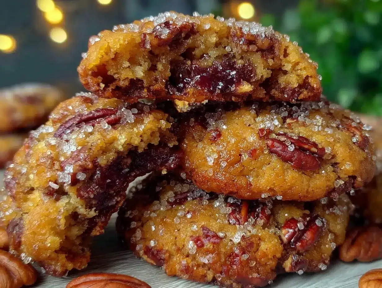 chewy pecan pie cookies preparation steps