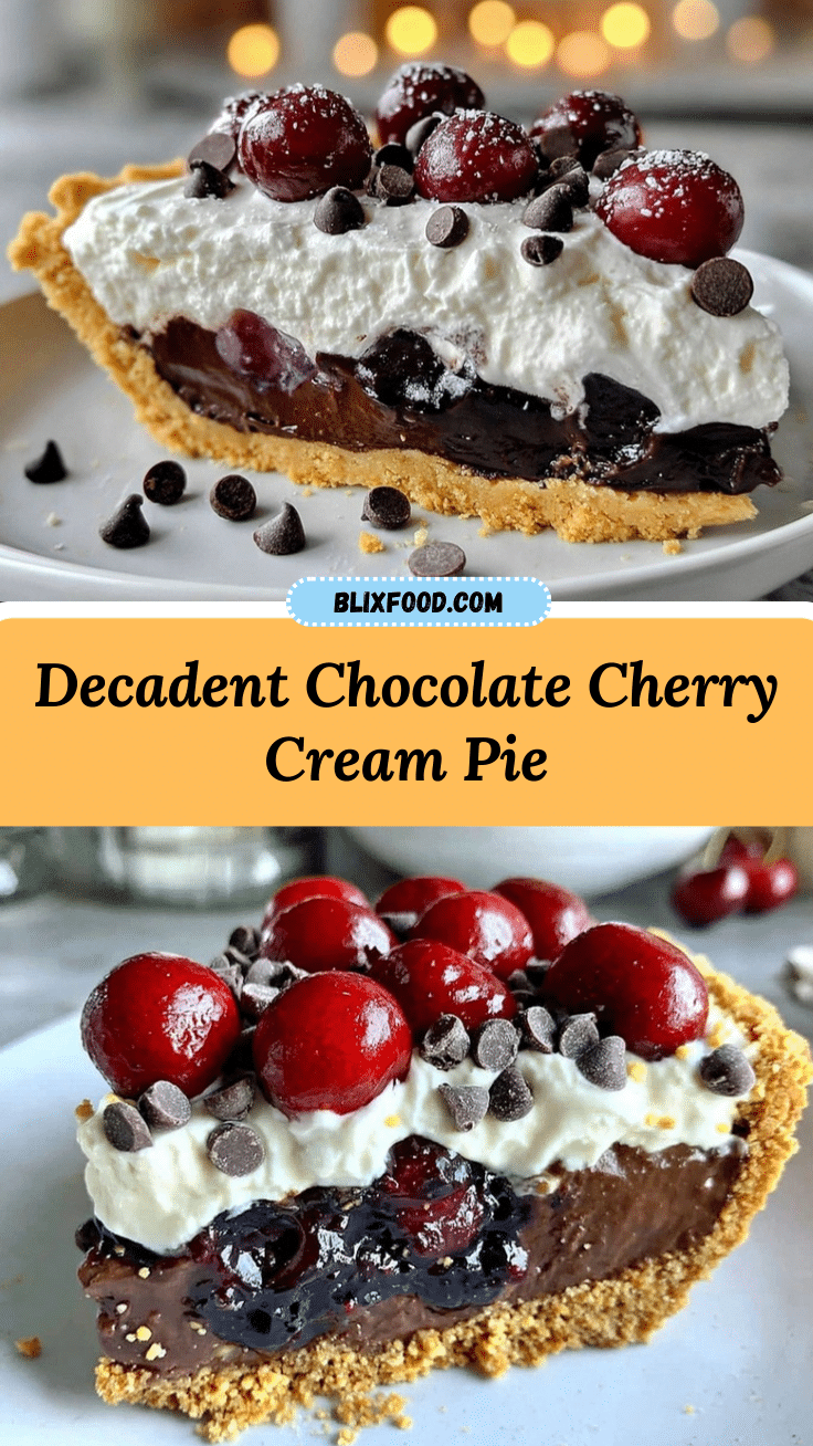 chocolate cherry cream pie recipe