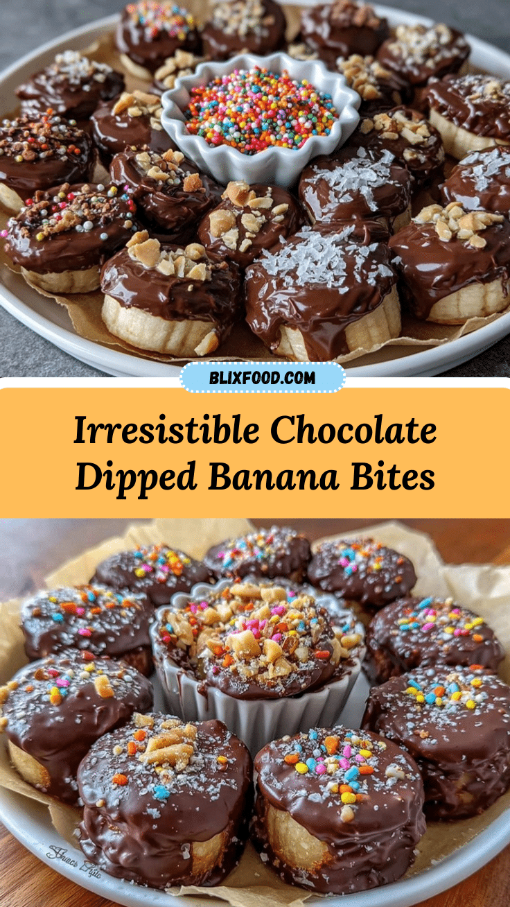 chocolate covered frozen banana bites recipe