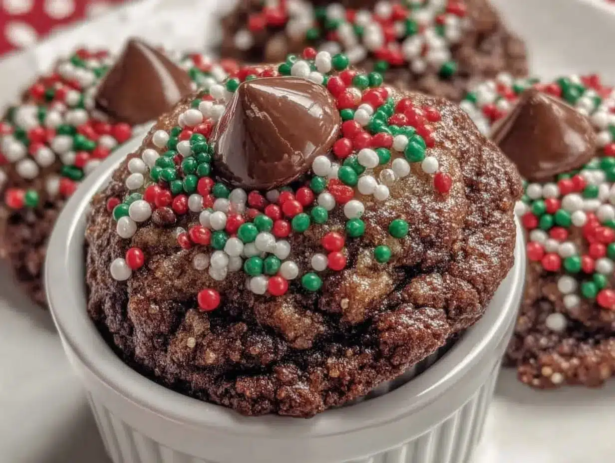 Chocolate Kiss Cookies preparation steps