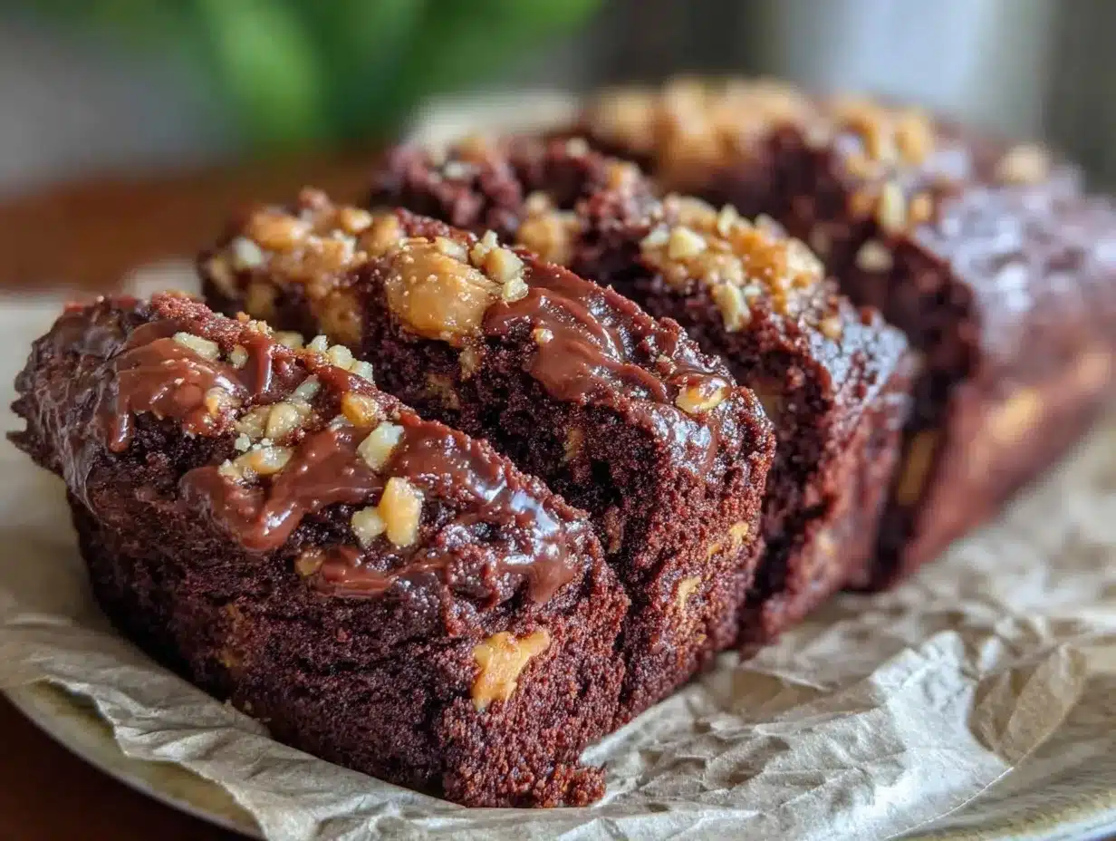 chocolate peanut butter bread preparation steps