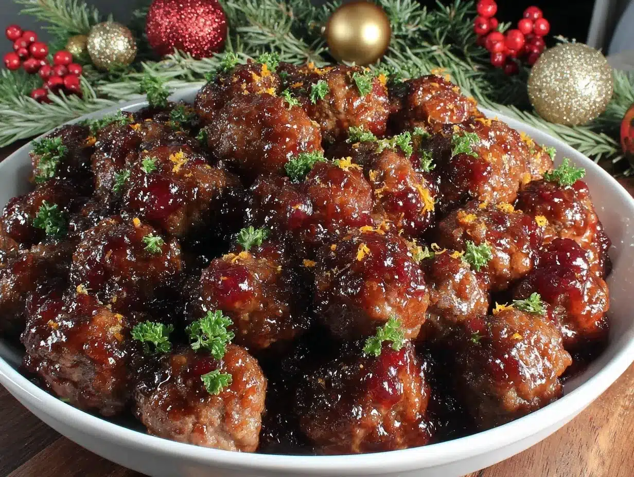 Christmas meatballs preparation steps
