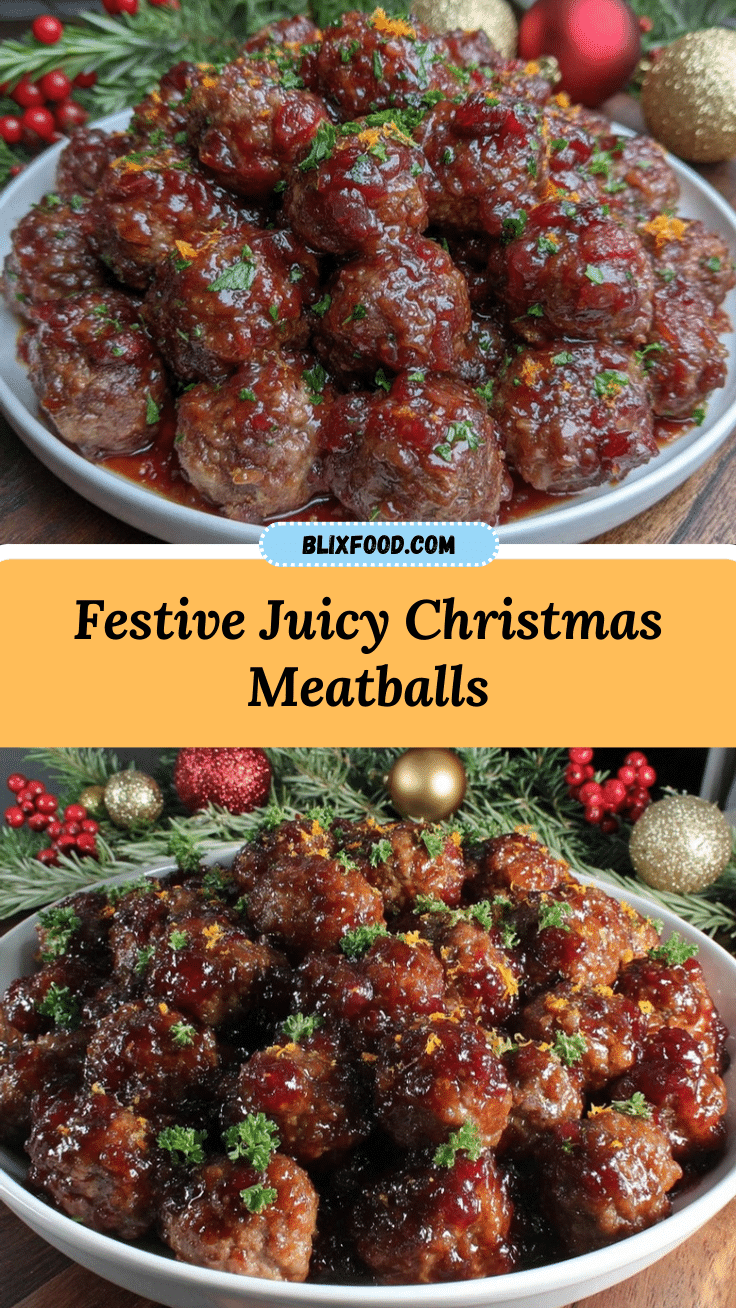 Christmas meatballs recipe