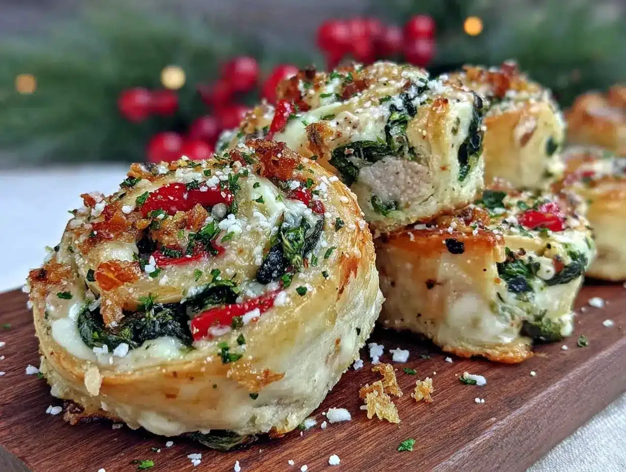 Christmas pinwheels preparation steps