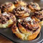 cinnamon chocolate babka muffins - featured image