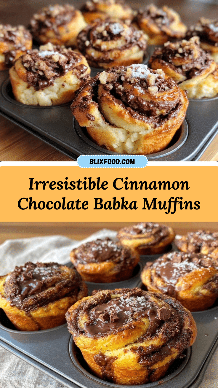 cinnamon chocolate babka muffins recipe