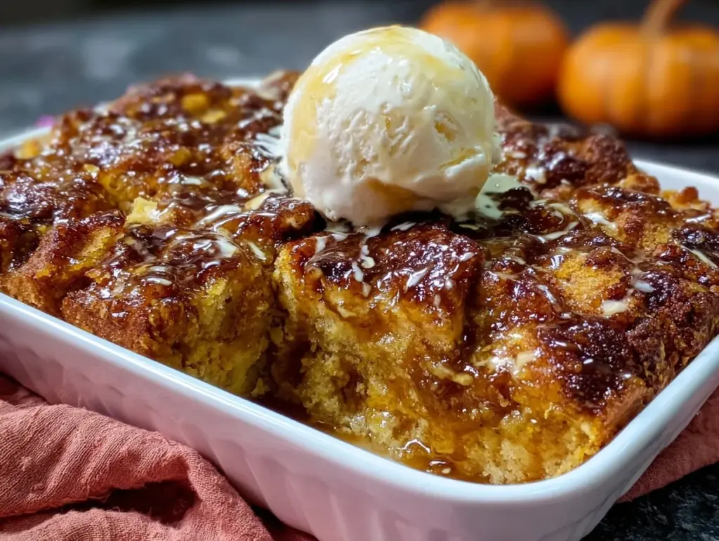 cozy pumpkin cobbler recipe - featured image