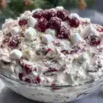 cranberry fluff dessert - featured image