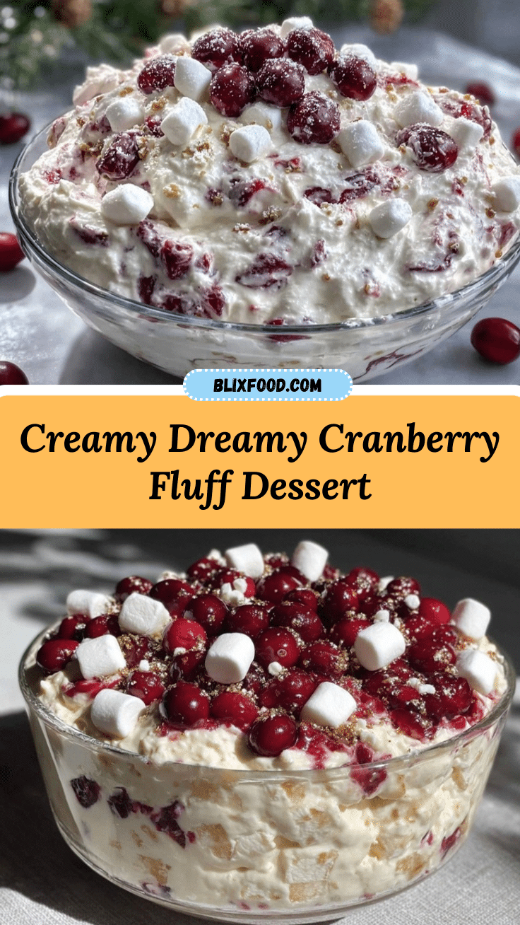 cranberry fluff dessert recipe