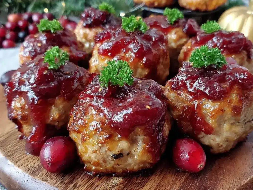 cranberry sauce meatballs - featured image