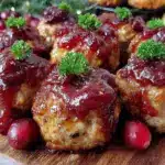 cranberry sauce meatballs - featured image