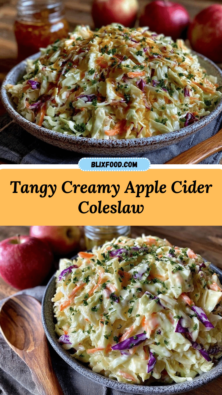 creamy apple cider vinegar coleslaw recipe