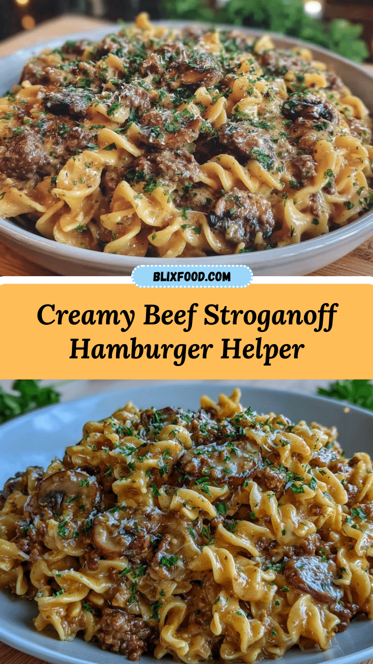 creamy beef stroganoff hamburger helper recipe