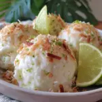 creamy coconut lime sorbet - featured image