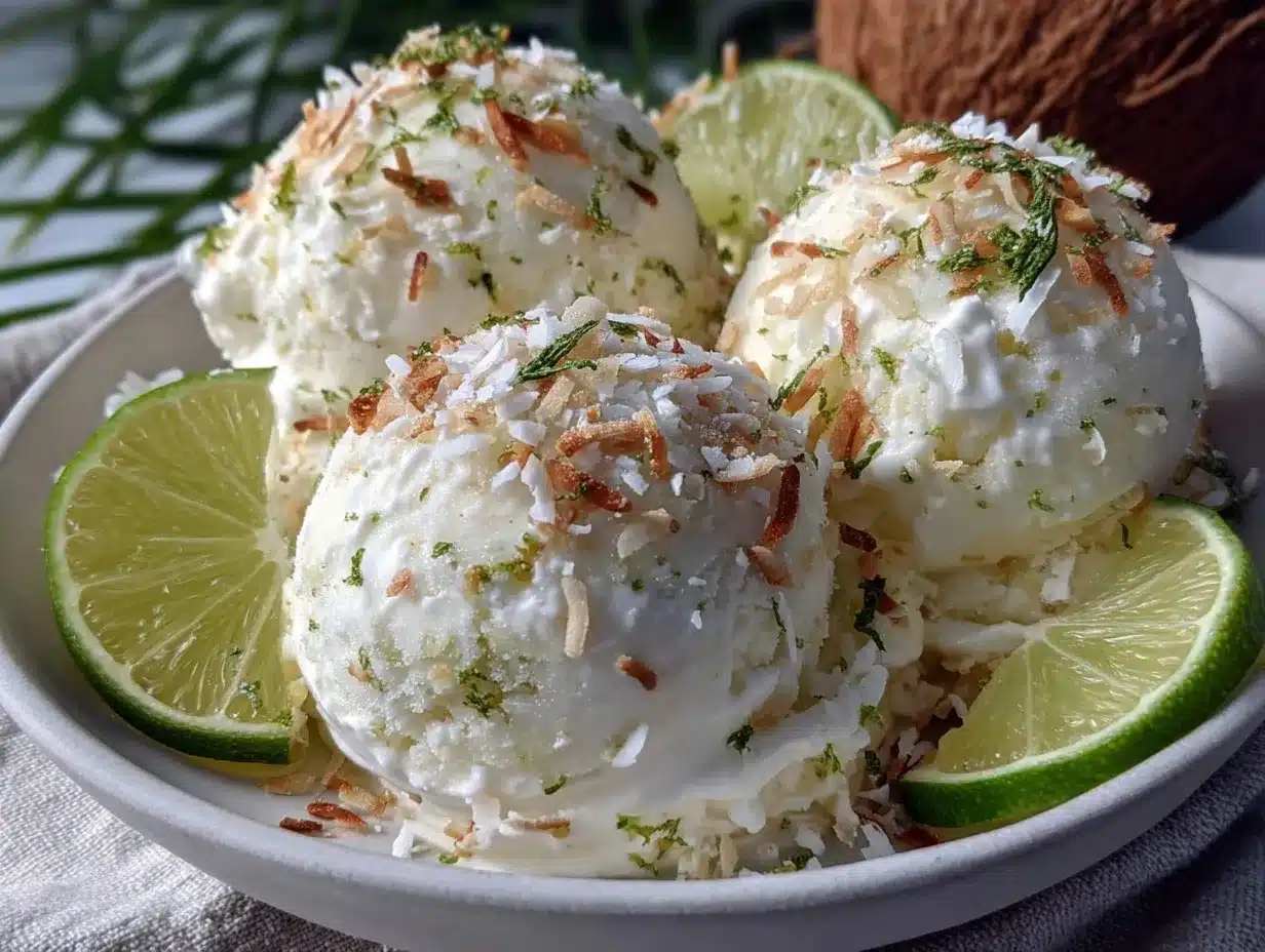 creamy coconut lime sorbet preparation steps