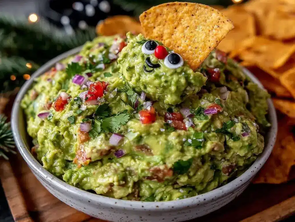 Creamy Grinch Guacamole - featured image