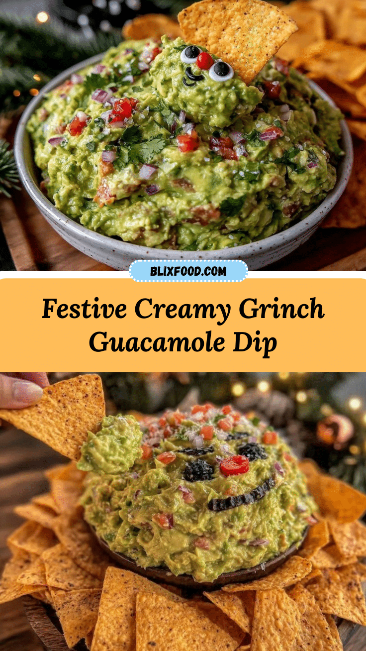 Creamy Grinch Guacamole recipe