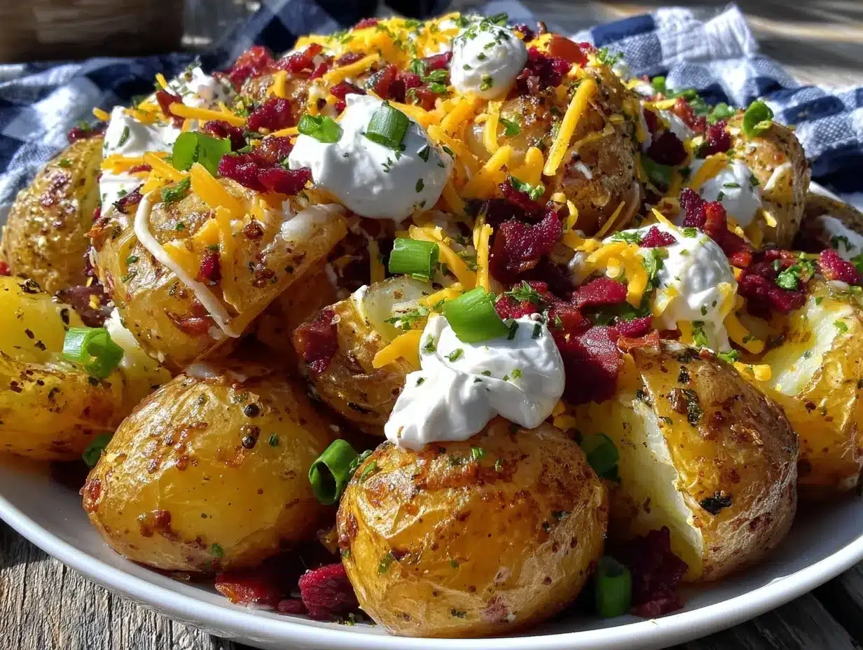 creamy loaded baked potato salad preparation steps