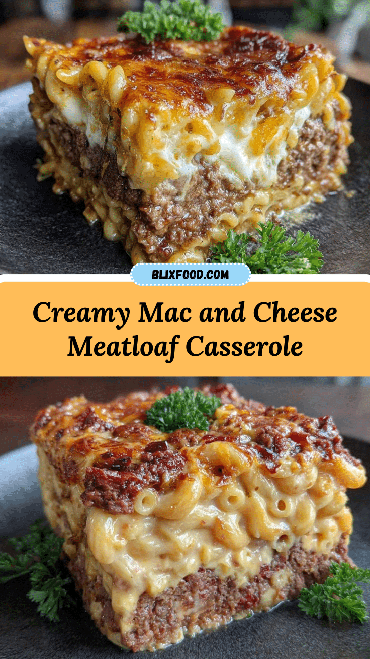 creamy mac and cheese meatloaf casserole recipe