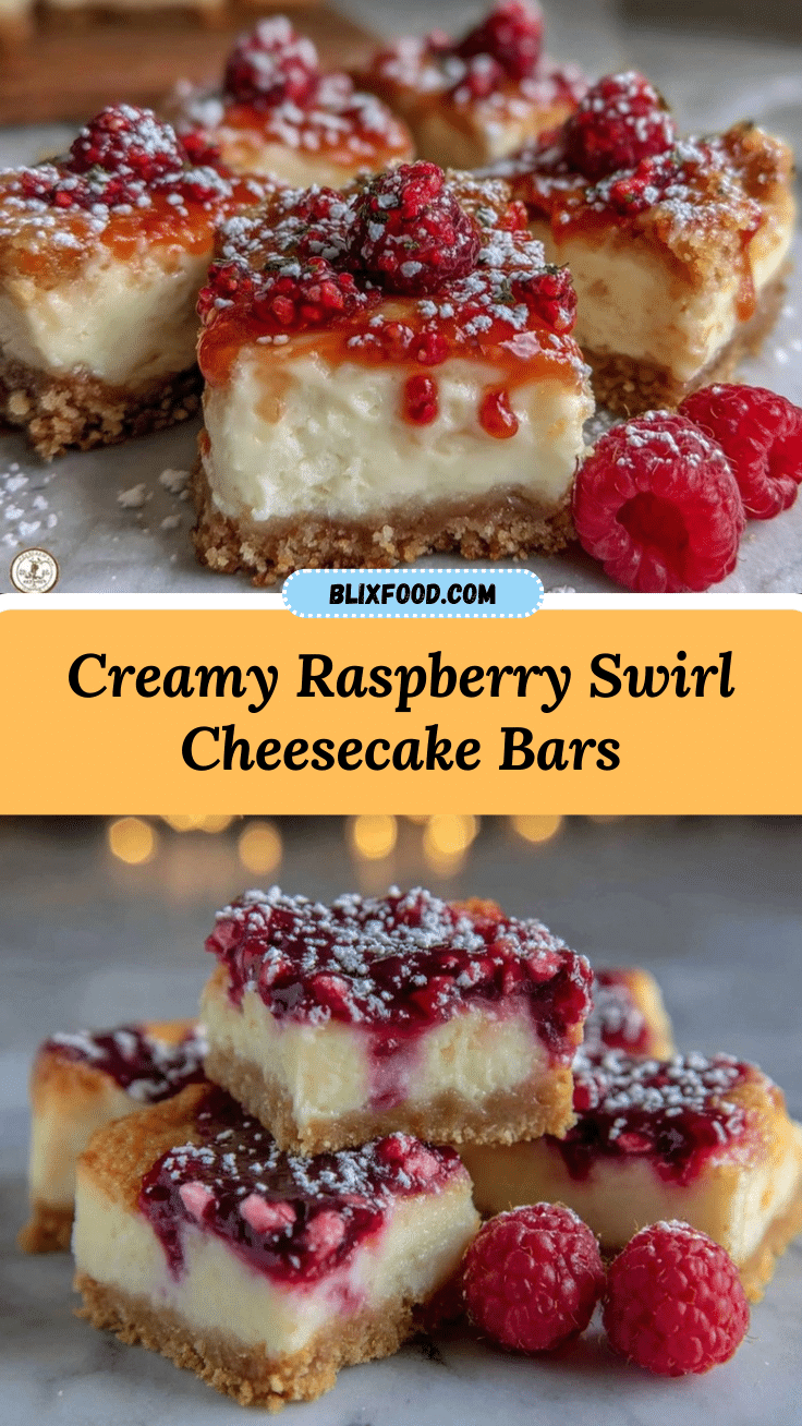 creamy raspberry cheesecake bars recipe