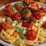 creamy roasted tomato pasta - featured image