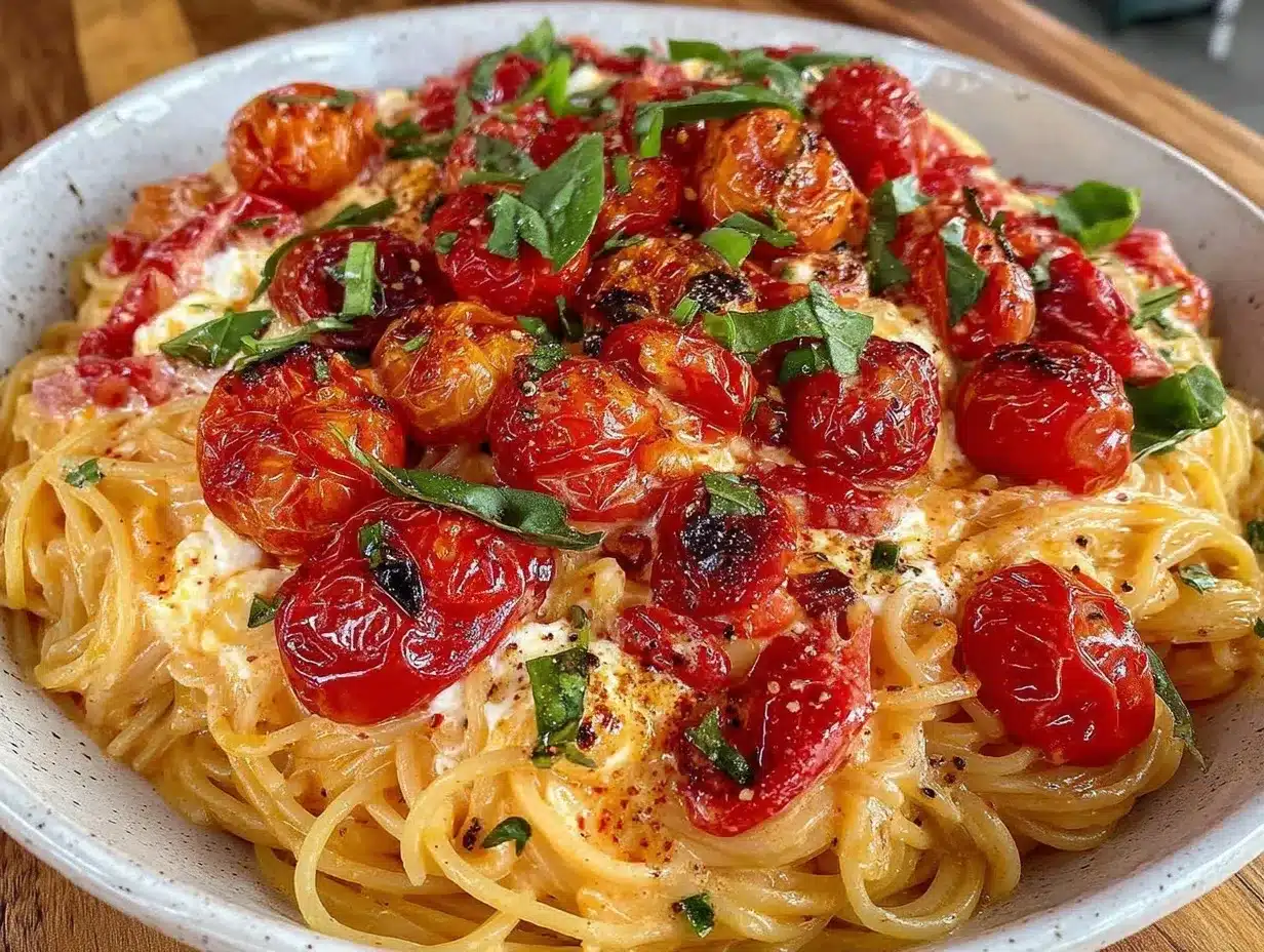 creamy roasted tomato pasta preparation steps