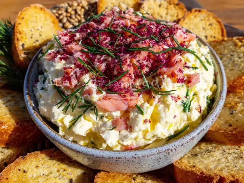 creamy salmon dip - featured image