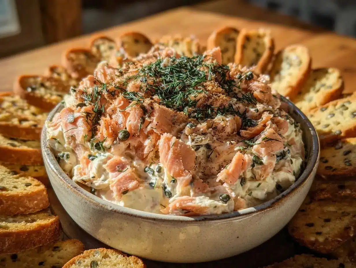 creamy salmon dip preparation steps