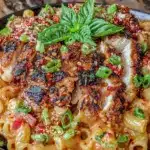 creamy spicy chicken pasta - featured image