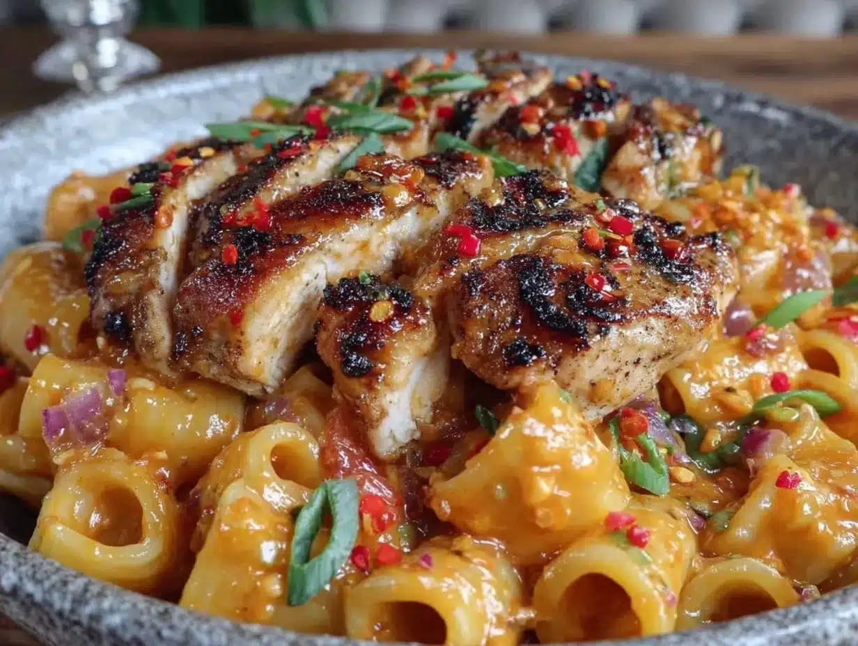 creamy spicy chicken pasta preparation steps