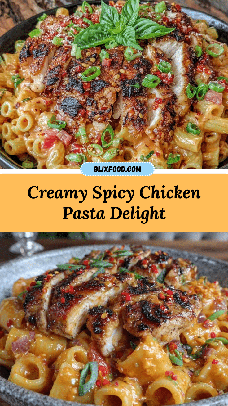 creamy spicy chicken pasta recipe