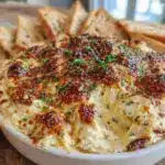 creamy spinach artichoke dip - featured image