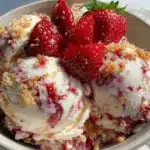 creamy strawberry ice cream - featured image