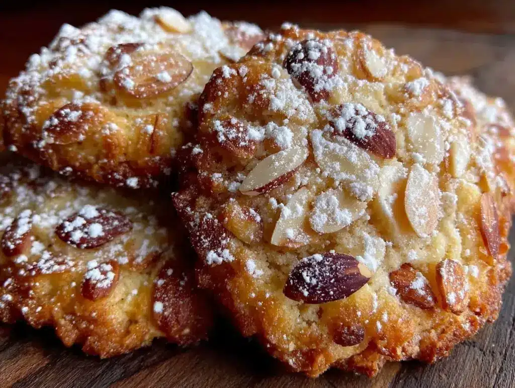 crispy almond cookies - featured image