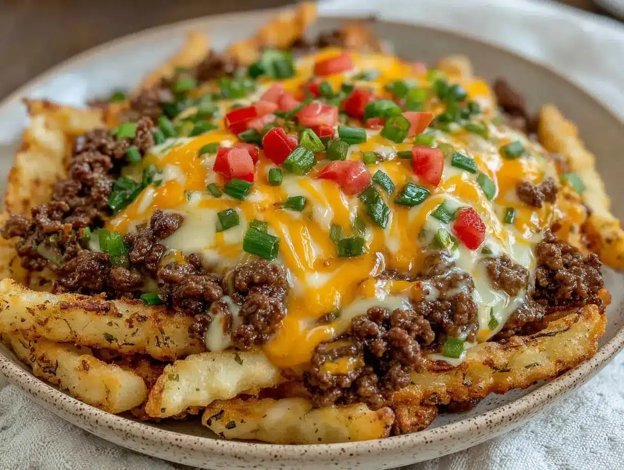 crispy cheeseburger french fry casserole preparation steps