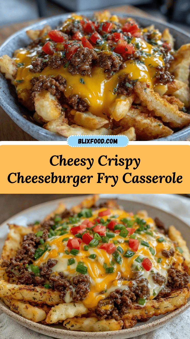 crispy cheeseburger french fry casserole recipe