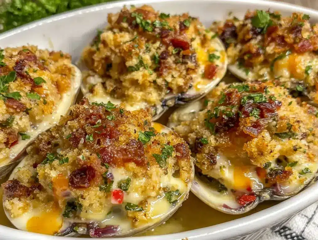 crispy clams casino - featured image