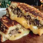 crispy grilled cheese patty melts - featured image