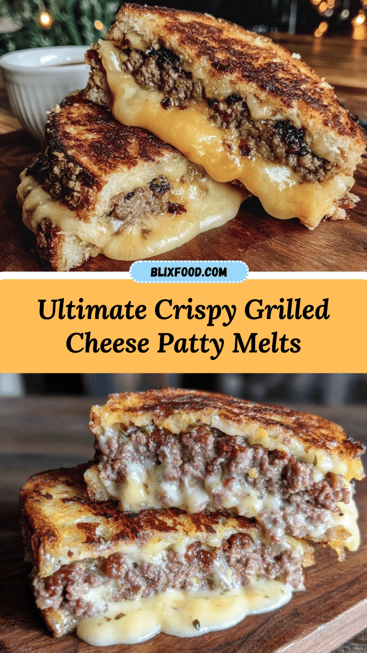 crispy grilled cheese patty melts recipe