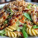 Crunchy Chinese Chicken Pasta Salad - featured image